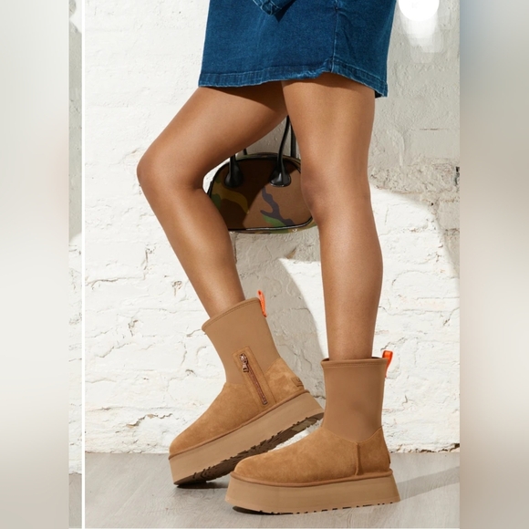 Brand: UGG Classic Dipper Suede Chestnut Ankle Boots. - Picture 1 of 10